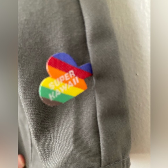 Harajuku Lovers not L.A.M.B Gwen Stefani scout military camp shirt rare NWOT XL - Picture 6 of 15